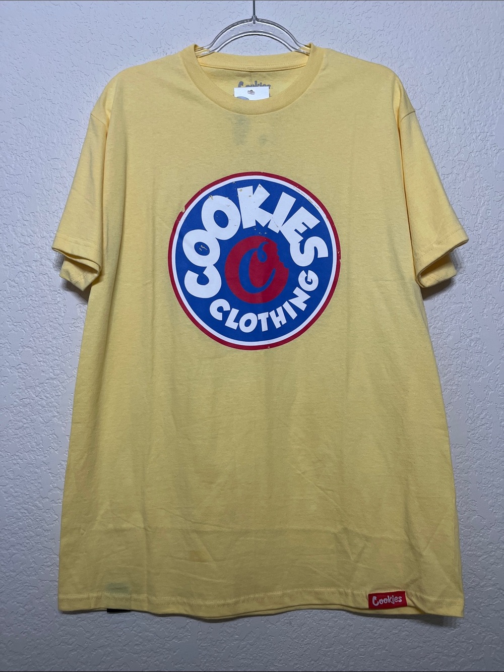 Cookies Y2K Men's Size Large Yellow Logo Graphic T-Shirt